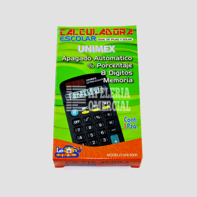 CALCULADORA DE BOLSILLO 8 DIG. 